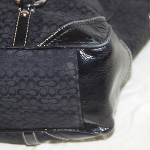 Coach 12345 Signature Gallery Tote Black Purse - Picture 4 of 6